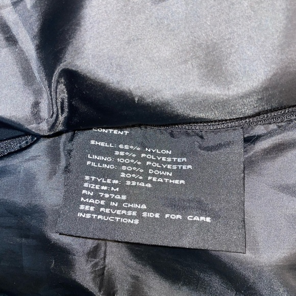 JCX Women’s Winter Down Black Coat With Detachable Hood Size Medium John Caruana - Picture 14 of 16